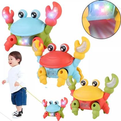 Imagem de Caranguejo Brinquedo Fujão Som Luz Toca Música Movimento