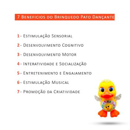 Imagem de Caranguejo Fujão e Pato Musical Brinquedos Dança C/ Som e Luz