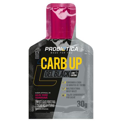 Imagem de Carb up gel black disp 10 saches açai com guarana probiotica