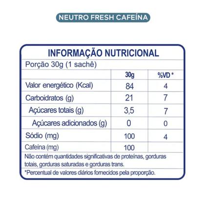 Imagem de Carbs Gel Neutro Fresh com Cafeína CX 10unX30g - Dobro