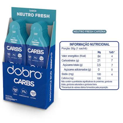 Imagem de Carbs Gel Neutro Fresh com Cafeína CX 10unX30g - Dobro