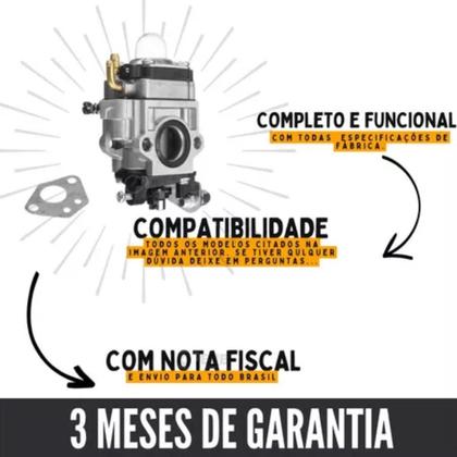 Imagem de Carburador Roçadeira 43/52Cc Para Siga Tools Vonder Fortg