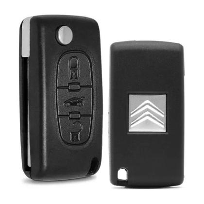 Imagem de Carcaça Chave Canivete Oca Citroen C3 C4 Ce0523 3 Botões