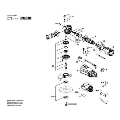 Imagem de Carcaça do Motor para Esmerilhadeira 9004 Modelo Antigo F000601304 SKIL 