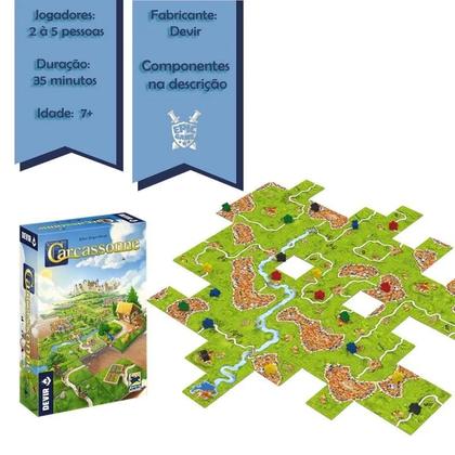 Imagem de Carcassone, Jogo de tabuleiro, Devir
