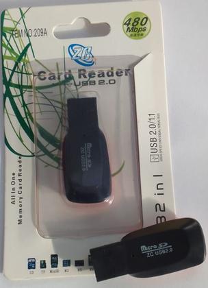 Imagem de Card reader usb2.0 480mbps zc 209a
