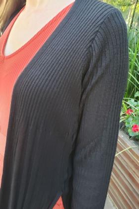 Imagem de Cardigan com pontas de tricot