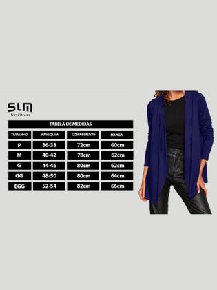 Imagem de Cardigan Feminino Manga Longa Sobretudo Estiloso Dia a Dia