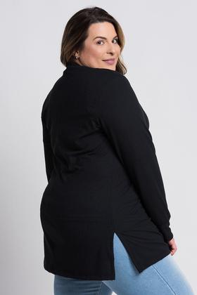 Imagem de Cardigan Feminino Plus Size Ribana Larga - Serena