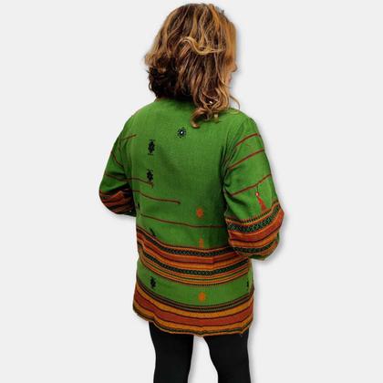 Imagem de Cardigan Indiano Capa Casaco com Bordados e Bolsos Boho