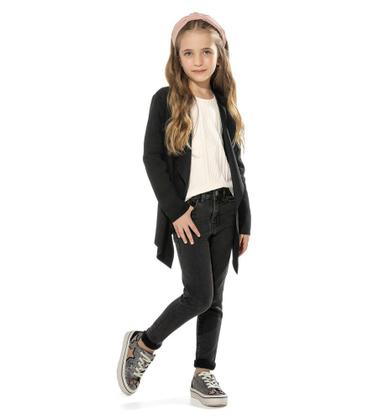Imagem de Cardigan Infantil Feminino Trick Nick Preto
