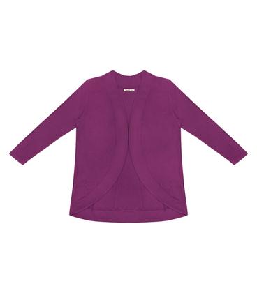 Imagem de Cardigan Plus Size Em Ribana Canelada Secret Glam Roxo