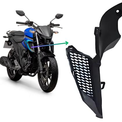 Carenagem Acabamento Duto Ar Aba Tanque Fazer 250 Fz25 ESQUERDO - Yamaha Imagem de Carenagem Acabamento Duto Ar Aba Tanque Fazer 250 Fz25 ESQUERDO