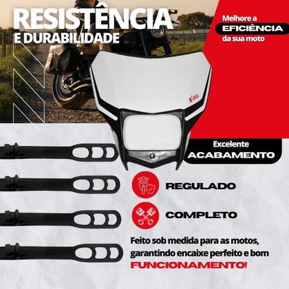Imagem de Carenagem Farol Honda Crf 250F + Kit Instalação Universal