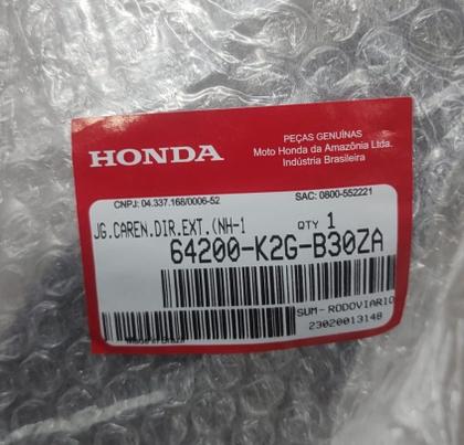 Imagem de Carenagem honda aba tanque direita cg 160 titan 2023 preta