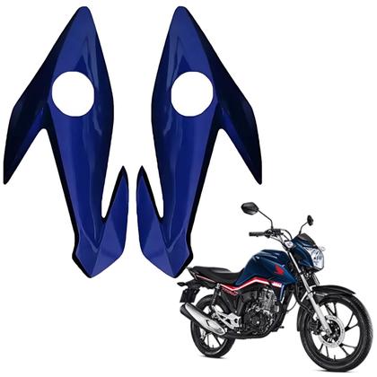 Imagem de Carenagem Lateral Bananinha Farol Honda Cg Titan 160 Azul Twister 2018 2019 2020 2021