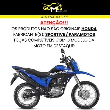 Imagem de Carenagem Nxr Bros 160 modelo 2016 Até 2021 Aba do Tanque Par de Complementos Frontal Bananinha Aranha Rabeta Traseira