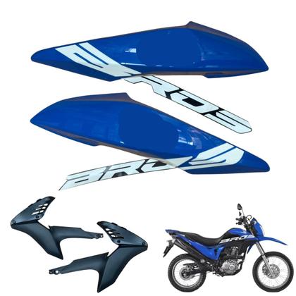 Imagem de Carenagem Nxr Bros 160 modelo 2016 Até 2021 Aba do Tanque Par de Complementos Frontal Bananinha Aranha Rabeta Traseira