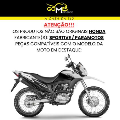 Imagem de Carenagem Nxr Bros 160 modelo 2016 Até 2021 Aba do Tanque Par de Complementos Frontal Bananinha Aranha Rabeta Traseira