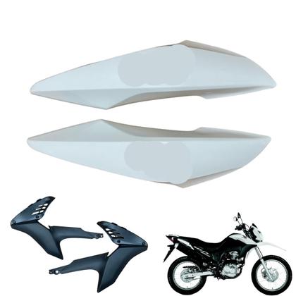 Imagem de Carenagem Nxr Bros 160 modelo 2016 Até 2021 Aba do Tanque Par de Complementos Frontal Bananinha Aranha Rabeta Traseira
