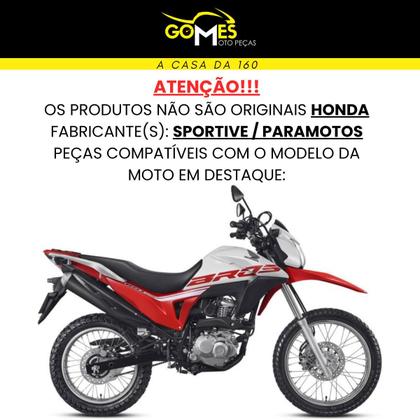 Imagem de Carenagem Nxr Bros 160 modelo 2016 Até 2021 Aba do Tanque Par de Complementos Frontal Bananinha Aranha Rabeta Traseira