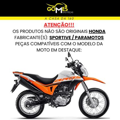 Imagem de Carenagem Nxr Bros 160 modelo 2016 Até 2021 Aba do Tanque Par de Complementos Frontal Bananinha Aranha Rabeta Traseira