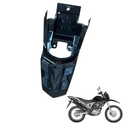 Imagem de Carenagem Nxr Bros 160 modelo 2016 Até 2021 Aba do Tanque Par de Complementos Frontal Bananinha Aranha Rabeta Traseira