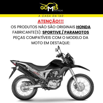 Imagem de Carenagem Nxr Bros 160 modelo 2016 Até 2021 Aba do Tanque Par de Complementos Frontal Bananinha Aranha Rabeta Traseira
