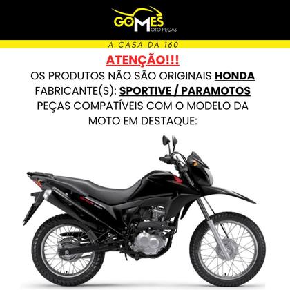 Imagem de Carenagem Nxr Bros 160 modelo 2016 Até 2021 Aba do Tanque Par de Complementos Frontal Bananinha Aranha Rabeta Traseira