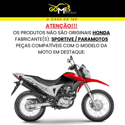 Imagem de Carenagem Nxr Bros 160 modelo 2016 Até 2021 Aba do Tanque Par de Complementos Frontal Bananinha Aranha Rabeta Traseira