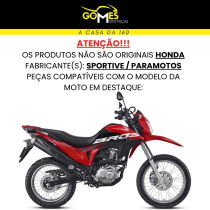Imagem de Carenagem Nxr Bros 160 modelo 2016 Até 2021 Aba do Tanque Par de Complementos Frontal Bananinha Aranha Rabeta Traseira