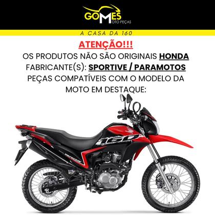 Imagem de Carenagem Nxr Bros 160 modelo 2016 Até 2021 Aba do Tanque Par de Complementos Frontal Bananinha Aranha Rabeta Traseira