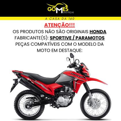 Imagem de Carenagem Nxr Bros 160 Modelo 2022 2024 Asa do Tanque Par de Complementos Tampa Lateral Lado Filtro Bateria