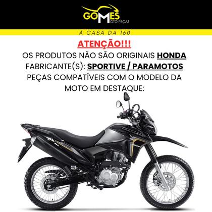Imagem de Carenagem Nxr bros 160 Modelo 2022 2024 Asa do Tanque Par de Complementos Tampa Lateral Rabeta traseira