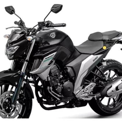 Imagem de Carenagem tampa lateral traseira 5 esquerda preto brilho fz25 fazer 250 original yamaha