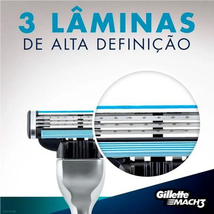 Imagem de Carga Para Aparelho De Barbear Gillette Mach3 - 2 Unidades