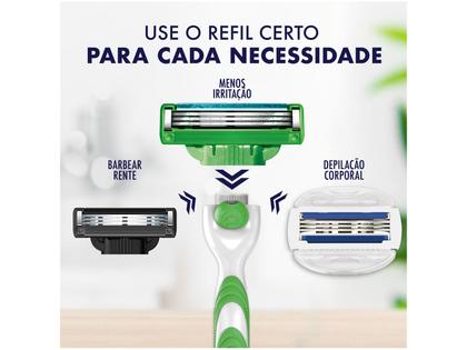 Carga para Aparelho de Barbear para Pele Sensível Gillette Mach3 Sensitive 8 Unidades Imagem de Carga para Aparelho de Barbear para Pele Sensível Gillette Mach3 Sensitive 8 Unidades