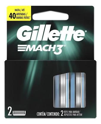 Imagem de Carga Para Lâmina De Barbear Gillette Mach3 - 2 Unidades