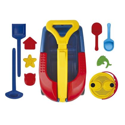 Imagem de Cargo Brinquedo Praia Com 11 Peças Carrinho Balde Pá - Mor -