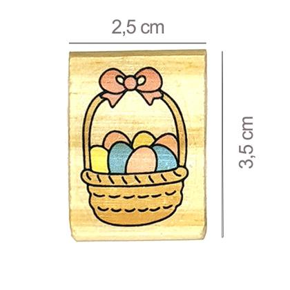 Imagem de Carimbo de Páscoa Cesta de Ovos de Páscoa - RI-116P - 01 unidade - Rizzo