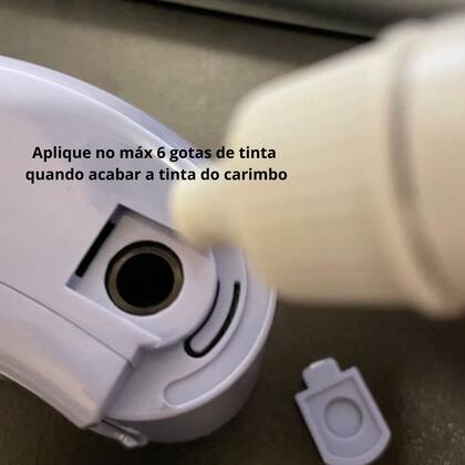 Imagem de Carimbo de seguranca esconde texto cs-10 caixa kit com tinta