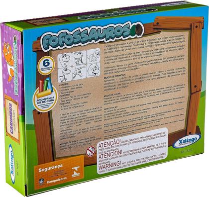 Imagem de Carimbo Pedagogico Dinossauro Fofossauro 6 Peças - Xalingo