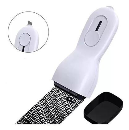 Imagem de Carimbo Protetor De Dados Rolinho Com Estilete Abrir Caixa