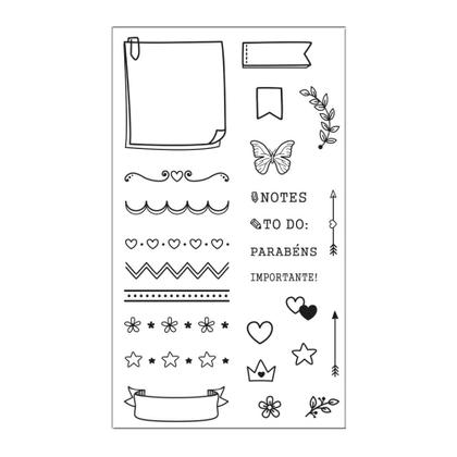 Imagem de Carimbo Tilibra Transparentes Planner Blister Com 3 Un