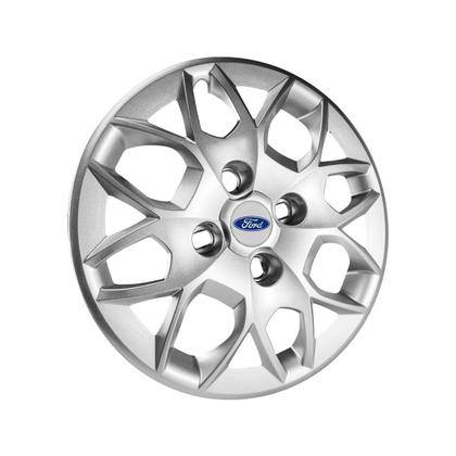 Imagem de Carlota Aro 14 Ka + Sedan 2015 2016 2017 Com Emblema Ford Resinado Prata
