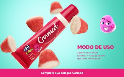 Imagem de Carmed Fini Beijos Cor Rosa Hidratante Labial 10g