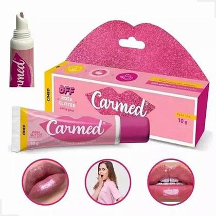 Imagem de Carmed Hidratante Labial BFF Rosa Glitter 10g