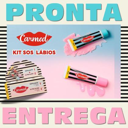 Imagem de Carmed SOS Algodão Doce Esfoliante 10g + Ultra Gloss 10g - CIMED