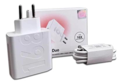Imagem de Carregador 168W Tipo C e Tipo A + Cabo Tipo C 6A Compatível com Xiaomi, Redmi e Poco