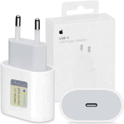 Imagem de Carregador 20W Turbo Fonte USB-C + Cabo 1M Compatível com Iphone 15 15 pro 15 max 15 plus